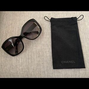 Authentic Chanel Logo Sunglasses
